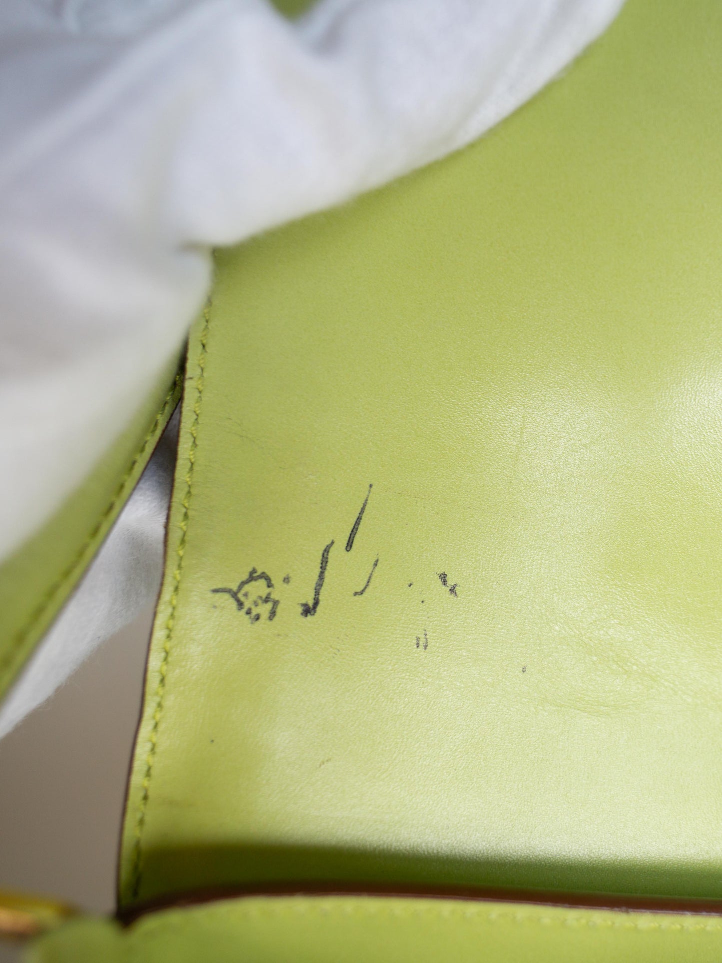 Prada Green Shoulder Bag Leather Vintage Authentic