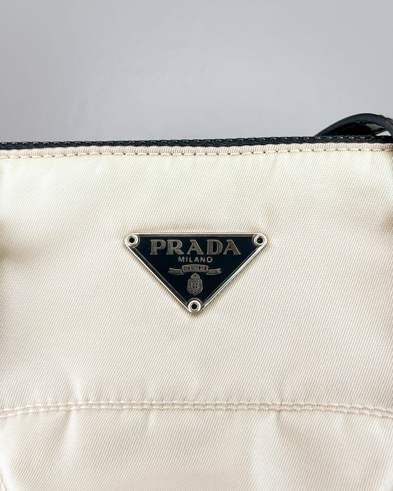 *RARE Prada 2000 Nylon Handbag Cream White