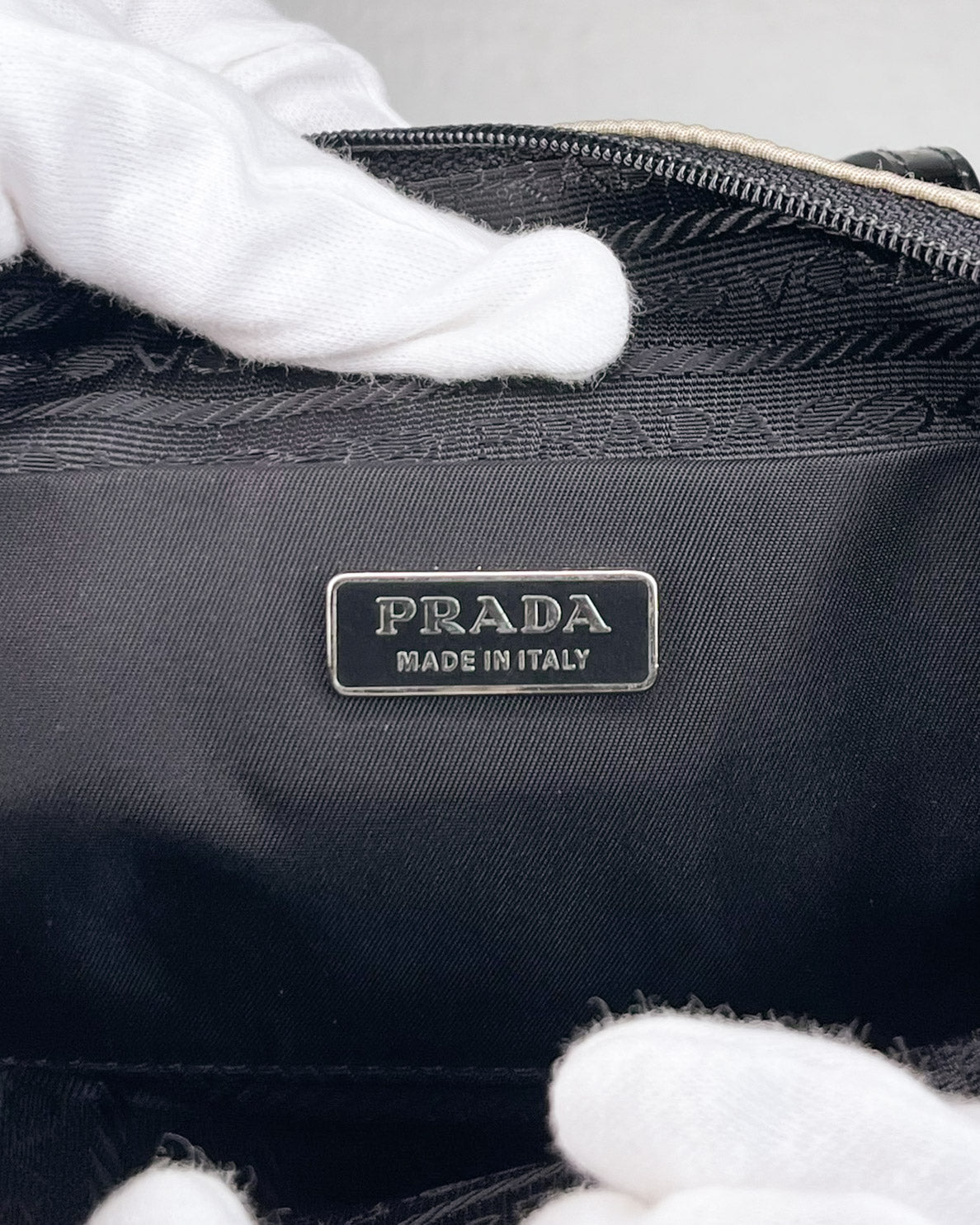 *RARE Prada 2000 Nylon Handbag Cream White